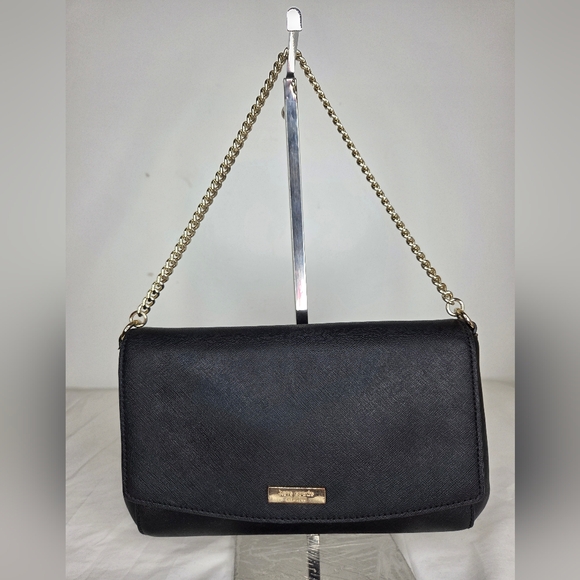 kate spade Handbags - Kate Spade New York Black Shoulder Bag with Gold Chain –